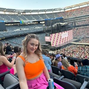 Bright Orange Crop Top